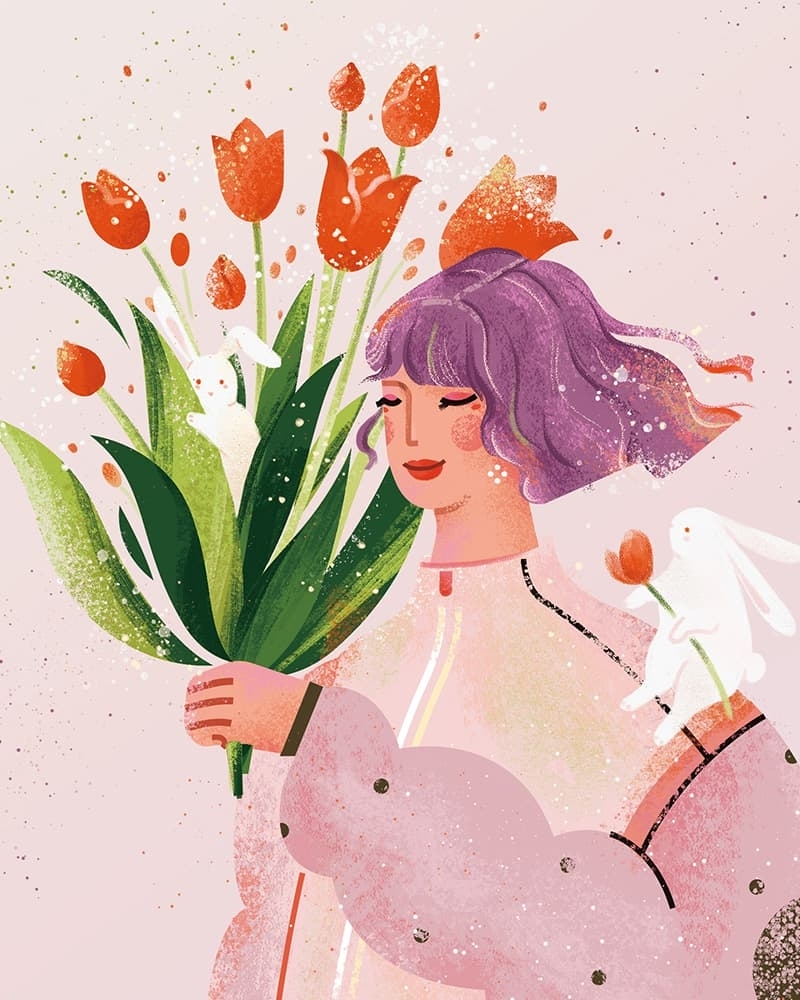 三月日历插画· Season Pace